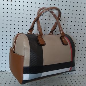 New Satchel Women's Bag |  Brown  Black Handbag Crossbody Bag L12"×H8"W6"